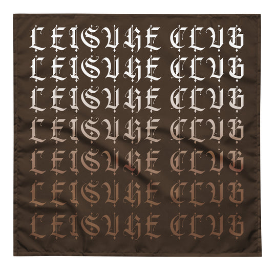 LEISURE CLUB SCARF BROWN