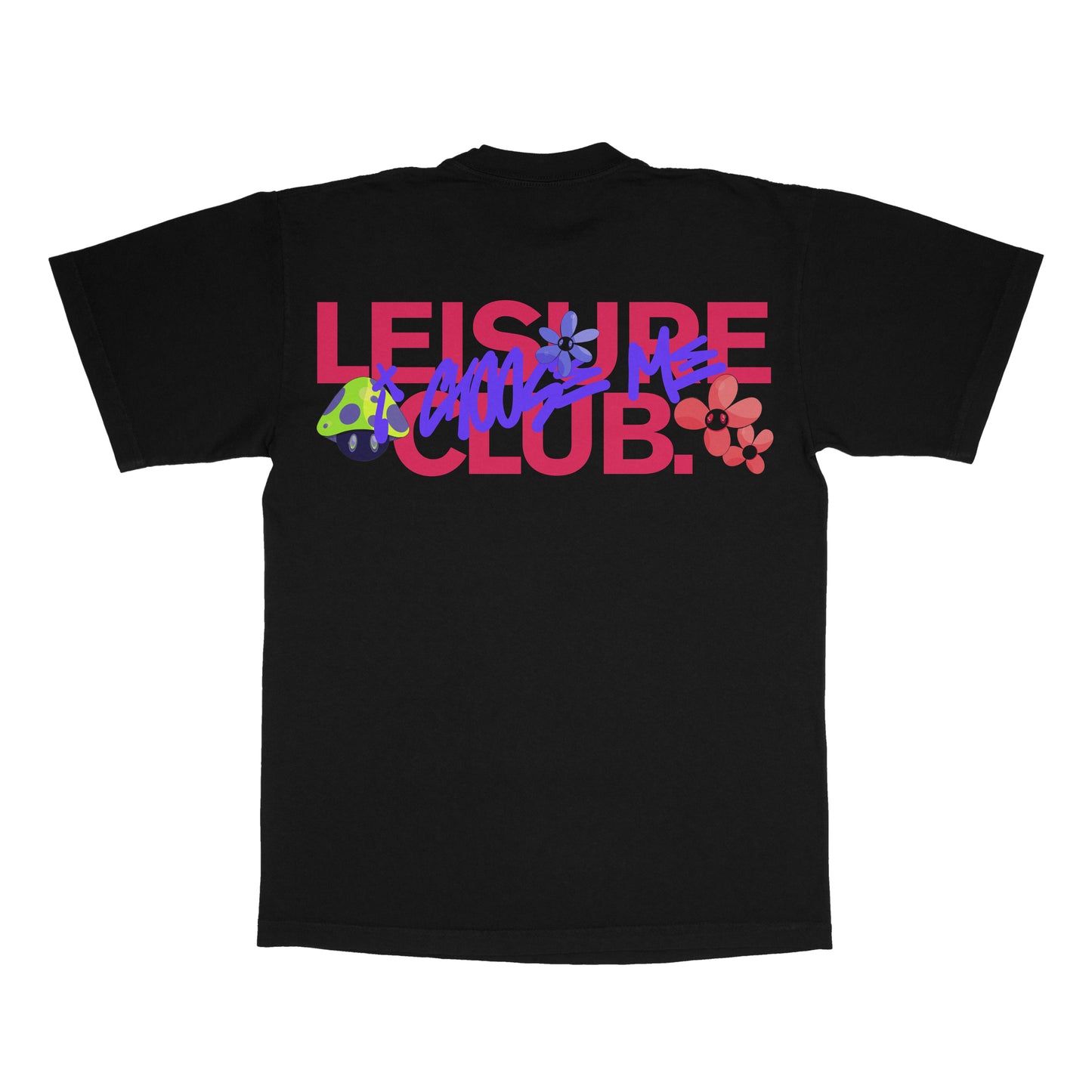 LEISURE CLUB FLORAL TSHIRT BLACK