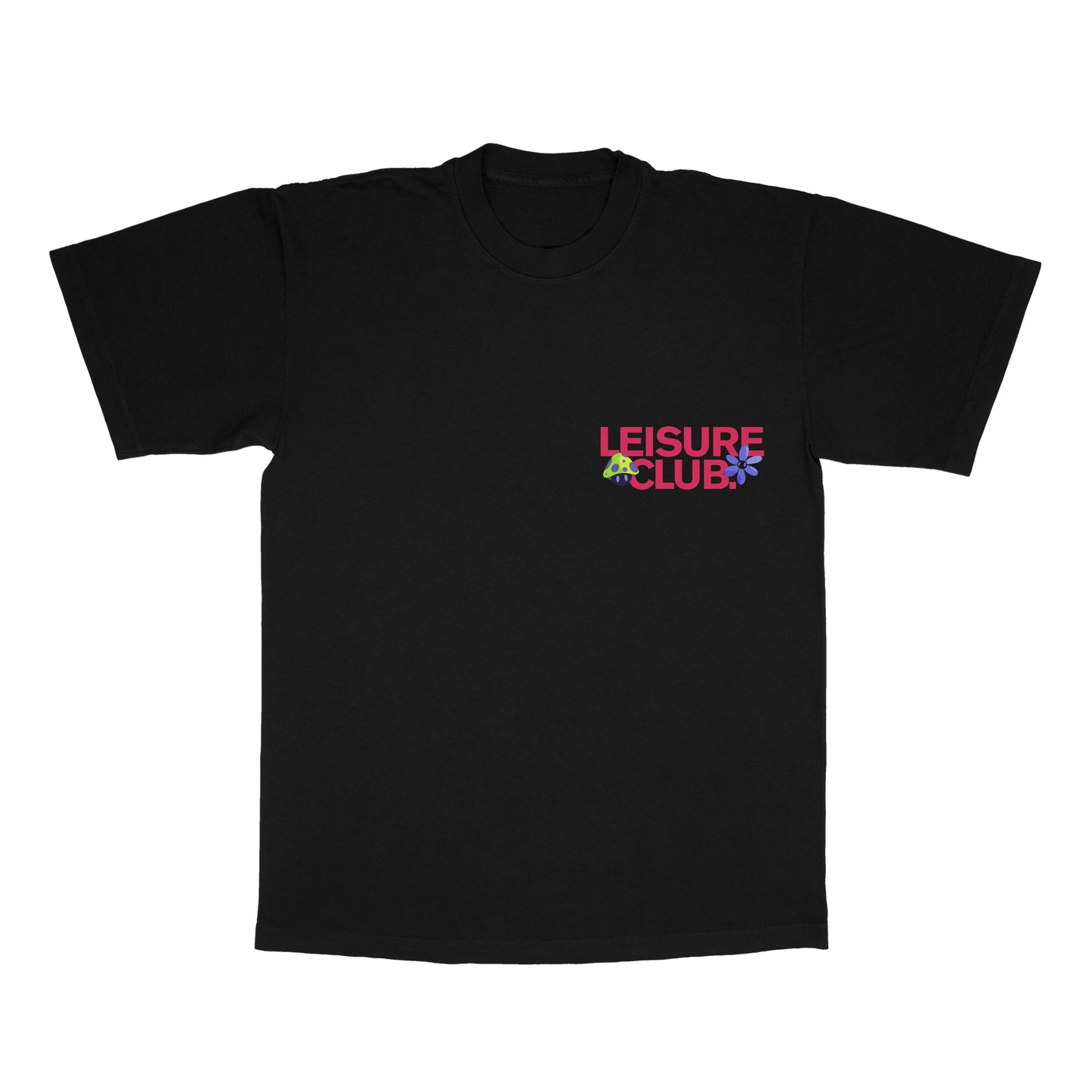 LEISURE CLUB FLORAL TSHIRT BLACK