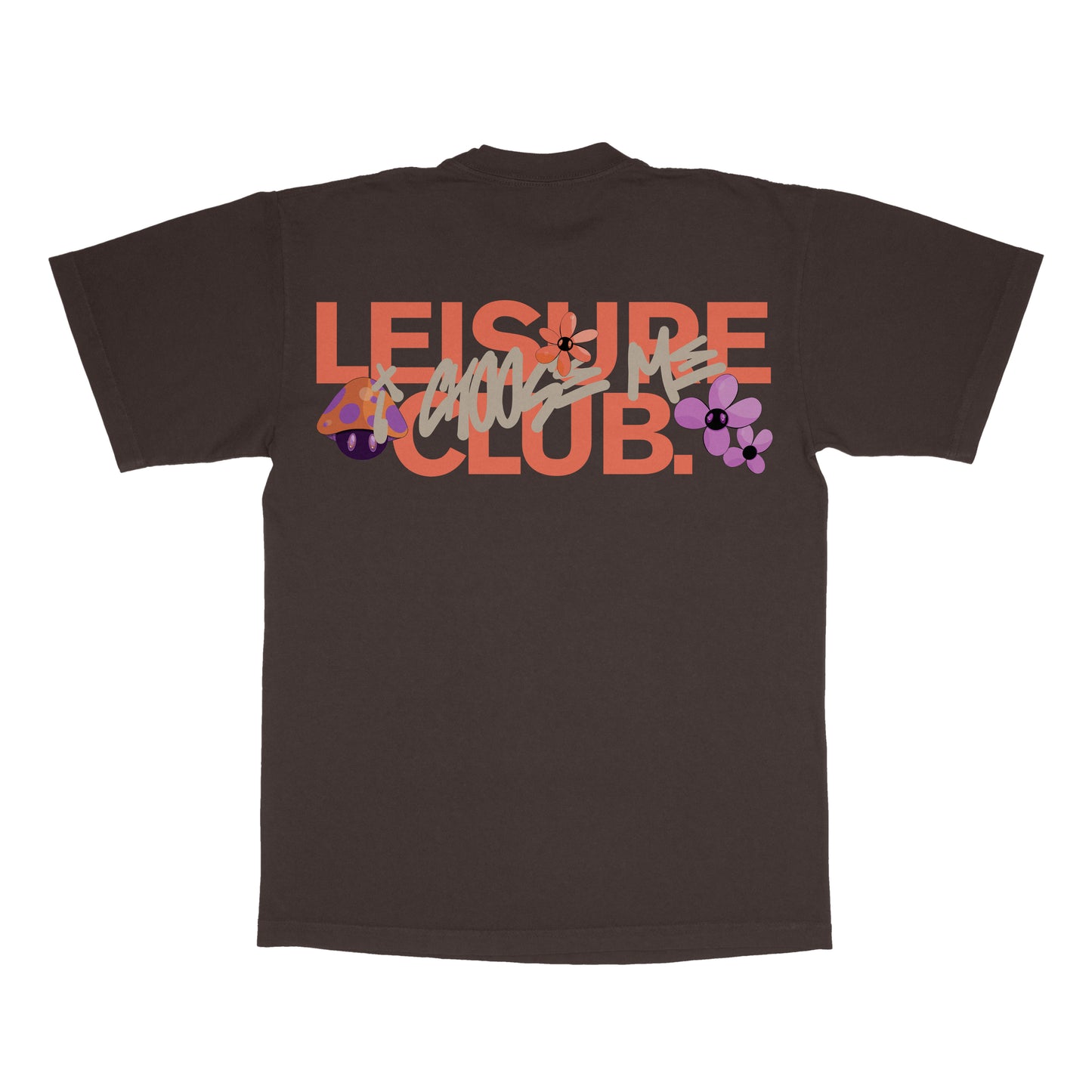 LEISURE CLUB FLORAL TSHIRT BROWN