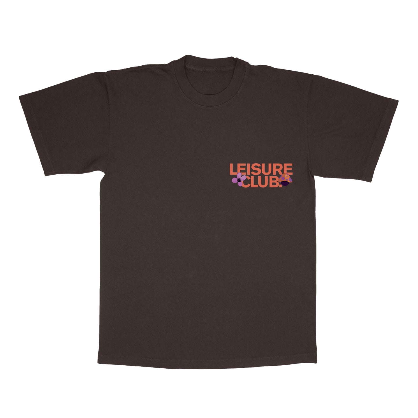 LEISURE CLUB FLORAL TSHIRT BROWN