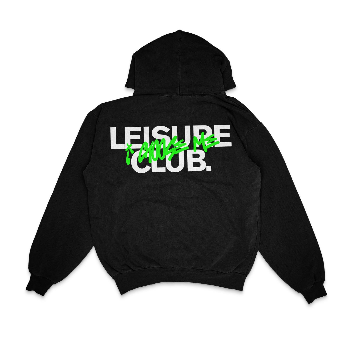 LEISURE CLUB HOODIE BLK/WHT