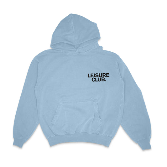 LEISURE CLUB HOODIE BLUE\BLK