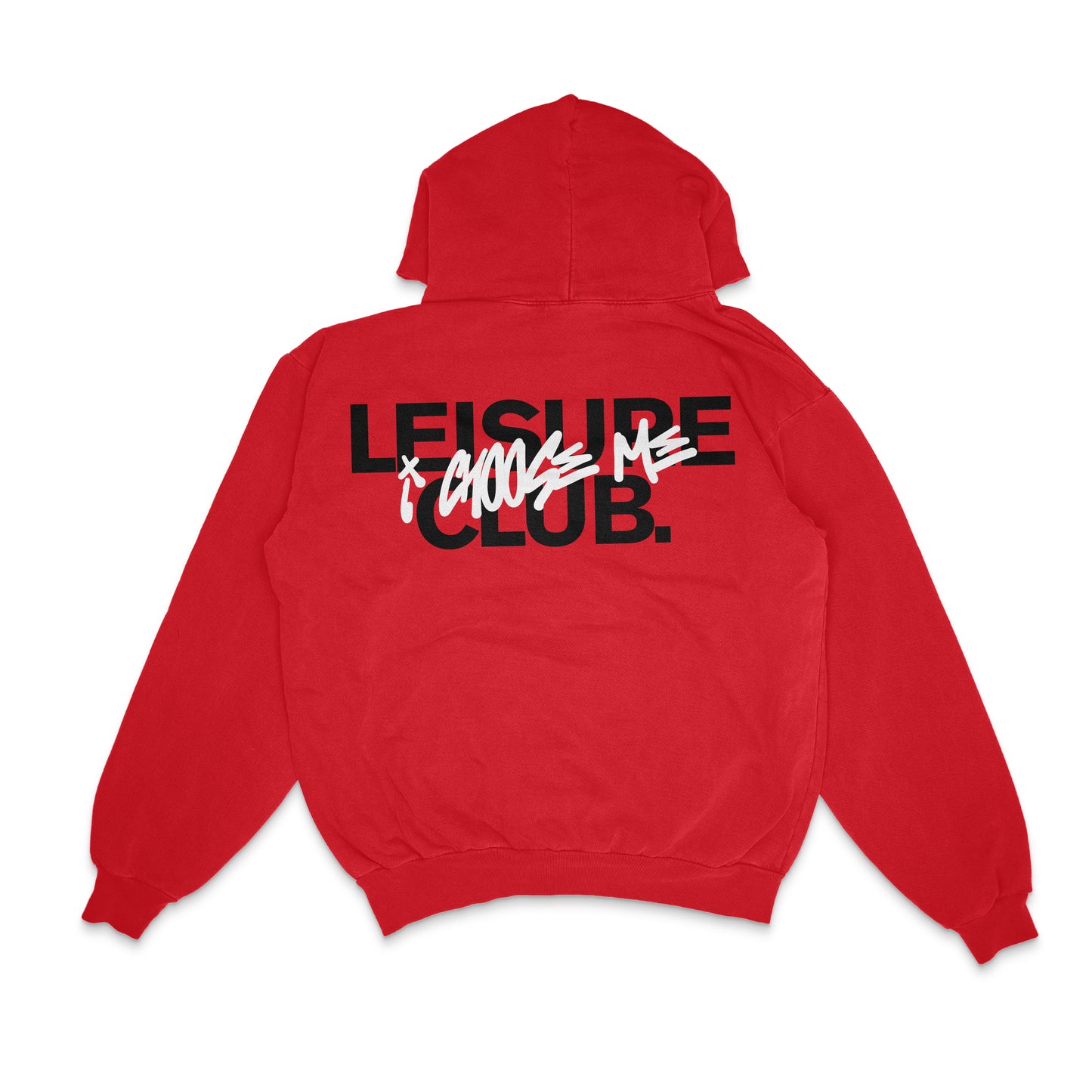 LEISURE CLUB HOODIE RED\BLK